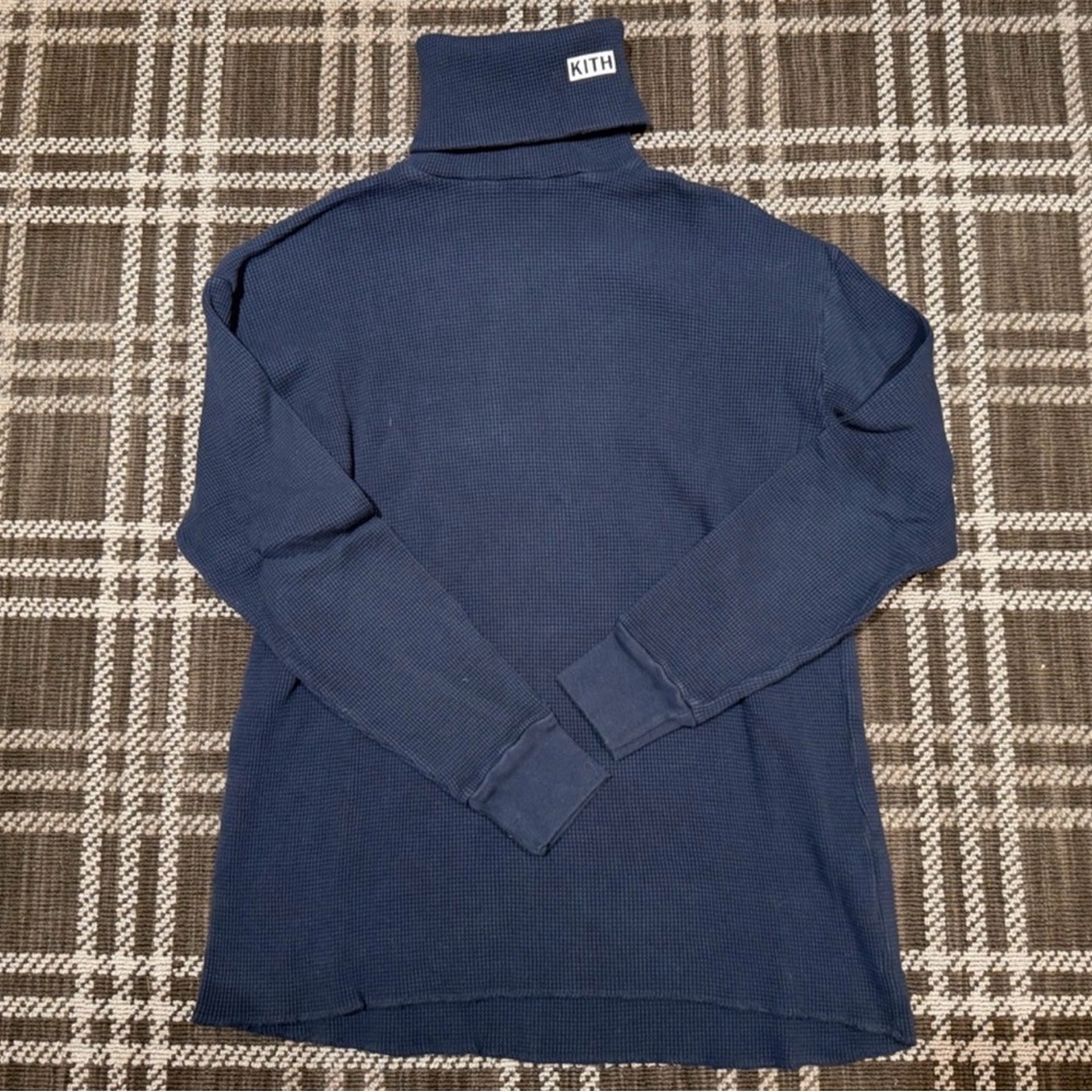 Kith Men's Deep Blue Turtleneck Sweater